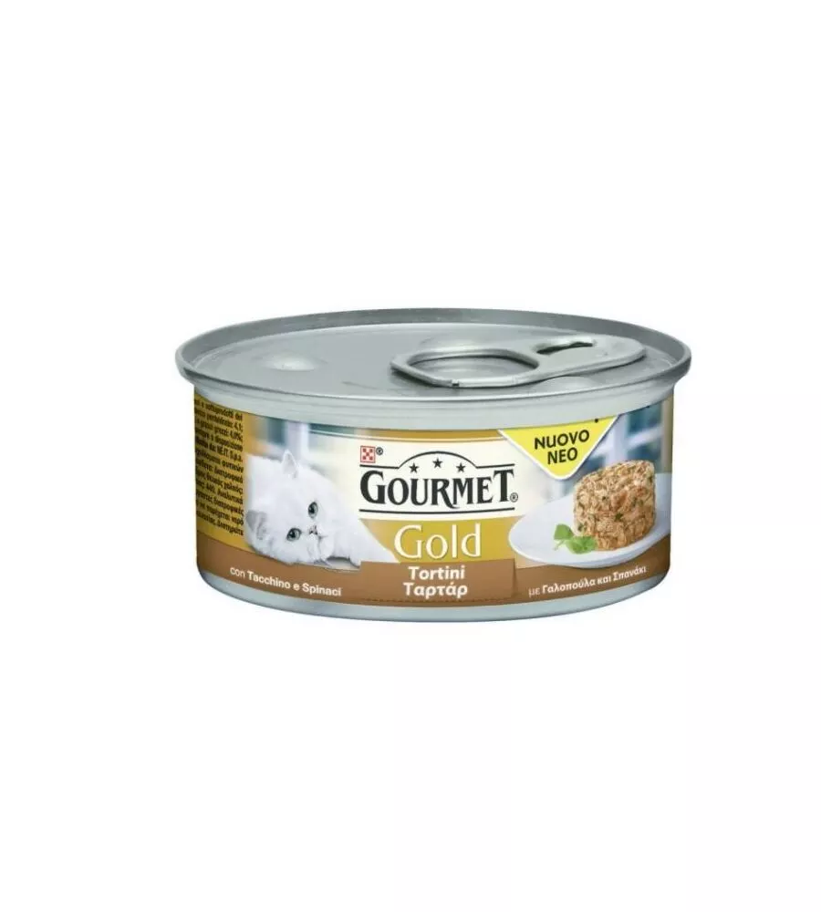 GOURMET GOLD TORTINI CON TACCHINO E SPINACI IN GELEE - 85 GR